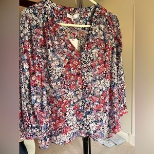 Parker Ditsy Daisy Button Up Blouse